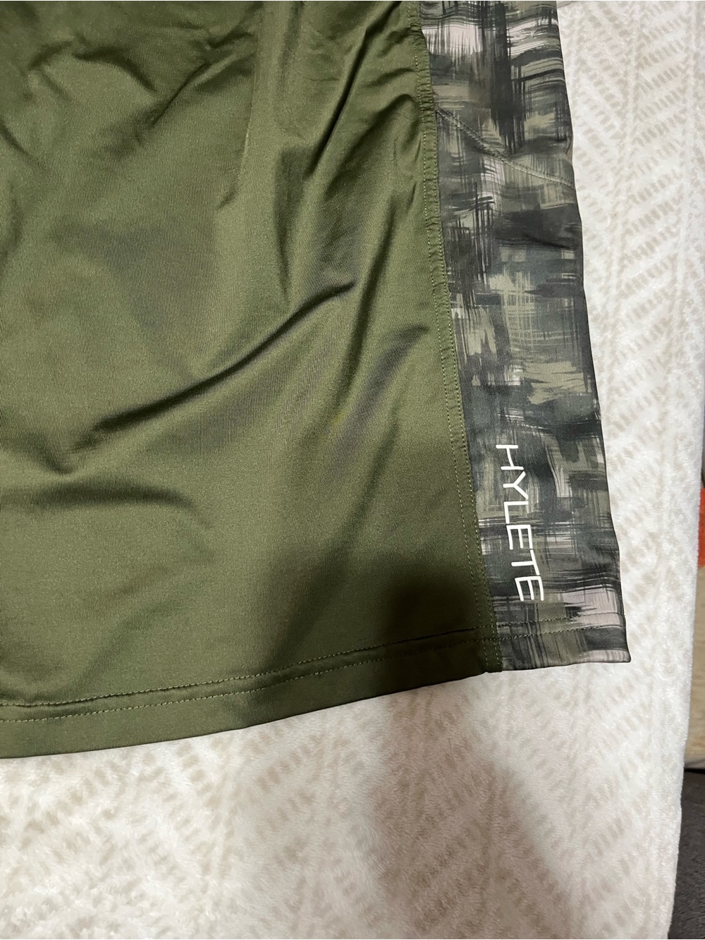 Hylete Men’s XXL Olive Green Athletic Drawstring Shorts - Picture 5 of 7